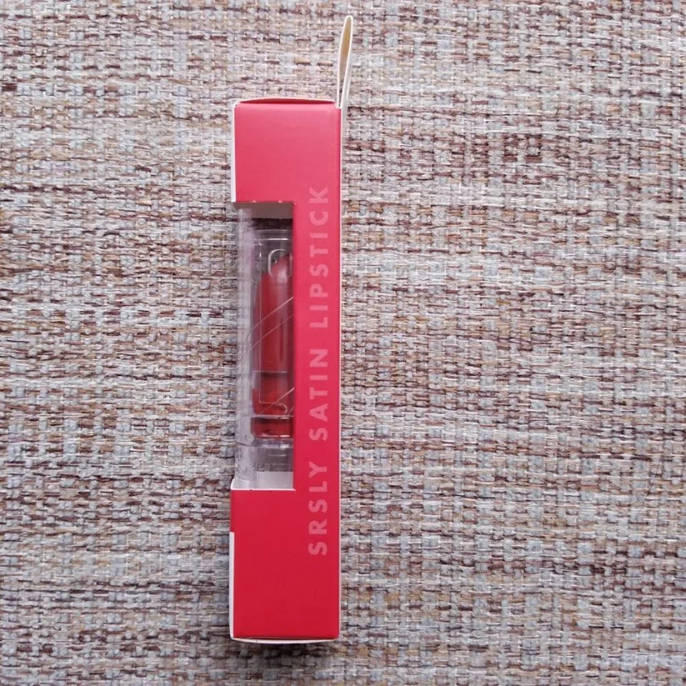 💋 4 for $12 ELF Cherry Srsly Satin Lipstick e.l.f. #29695, New, Unopened
